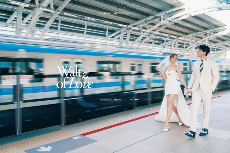 Concept cưới ga tàu Metro - Tinh thần “city vibe” đậm chất quốc tế từ PhinDump Wedding
