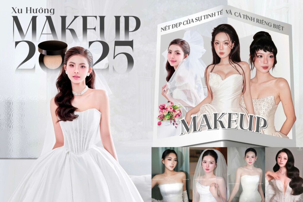 Top 6 xu hướng makeup cô dâu ngày cưới 2025