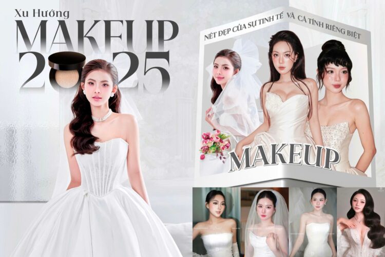 Top 6 xu hướng makeup cô dâu ngày cưới 2025