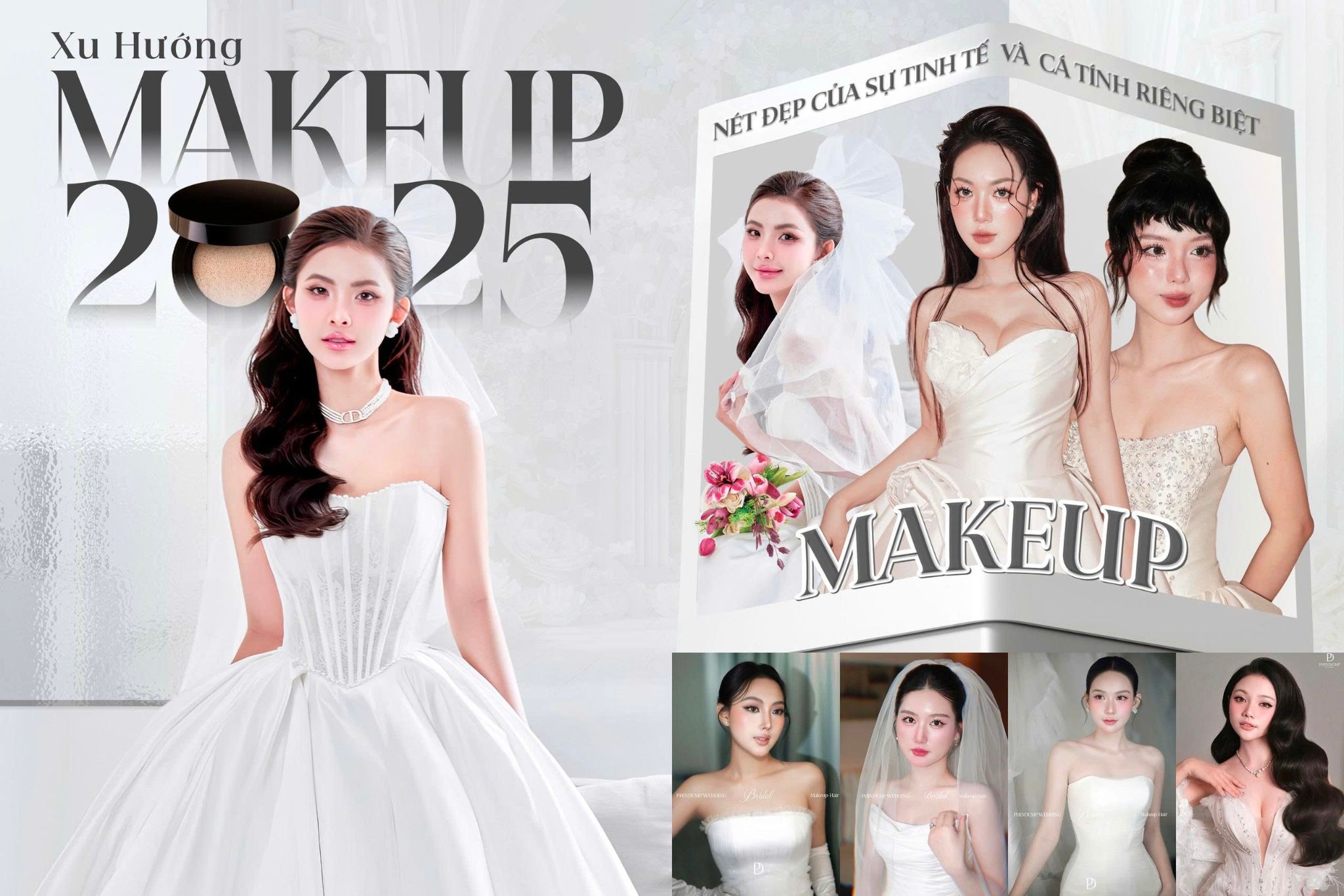 Top 6 xu hướng makeup cô dâu ngày cưới 2025