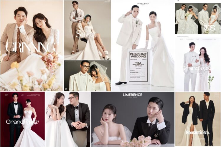 Vì sao gói chụp ảnh cưới studio phông trơn được nhiều dâu rể Phim Dump lựa chọn?