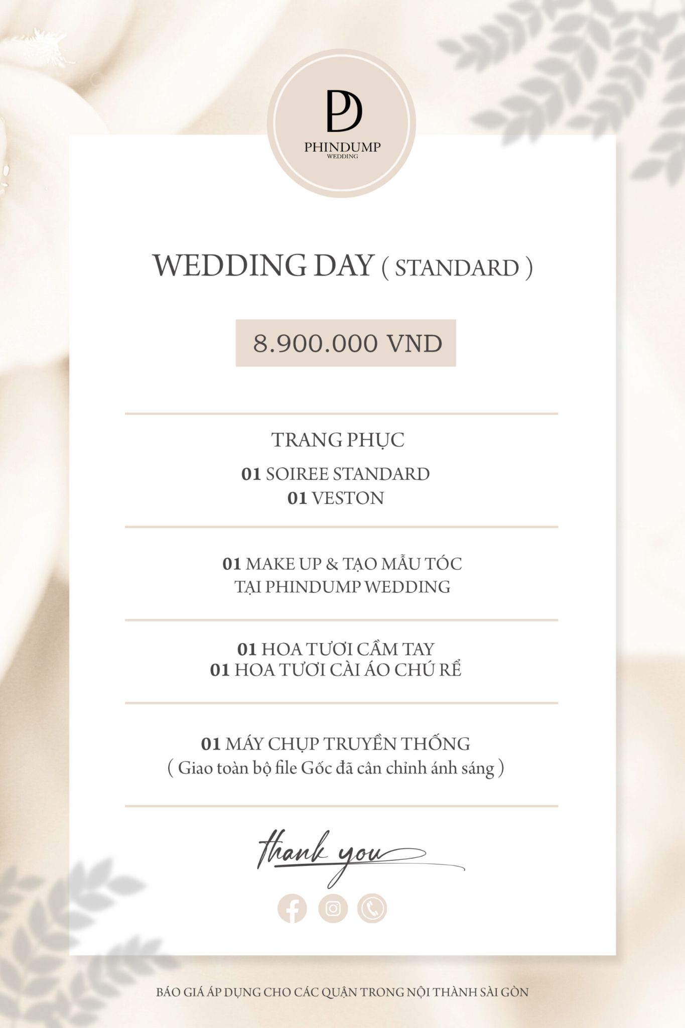 Gói Standard - 8.900.000đ