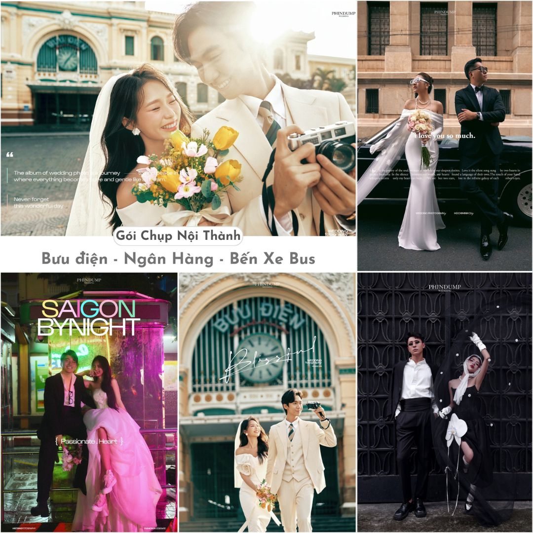 Gói chụp nội thành Bưu điện + Ngân hàng + Bến xe Bus