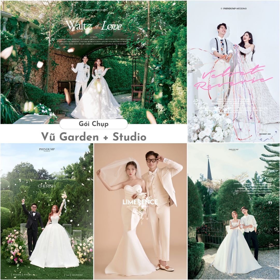 Gói chụp phim trường Vũ Garden + Studio