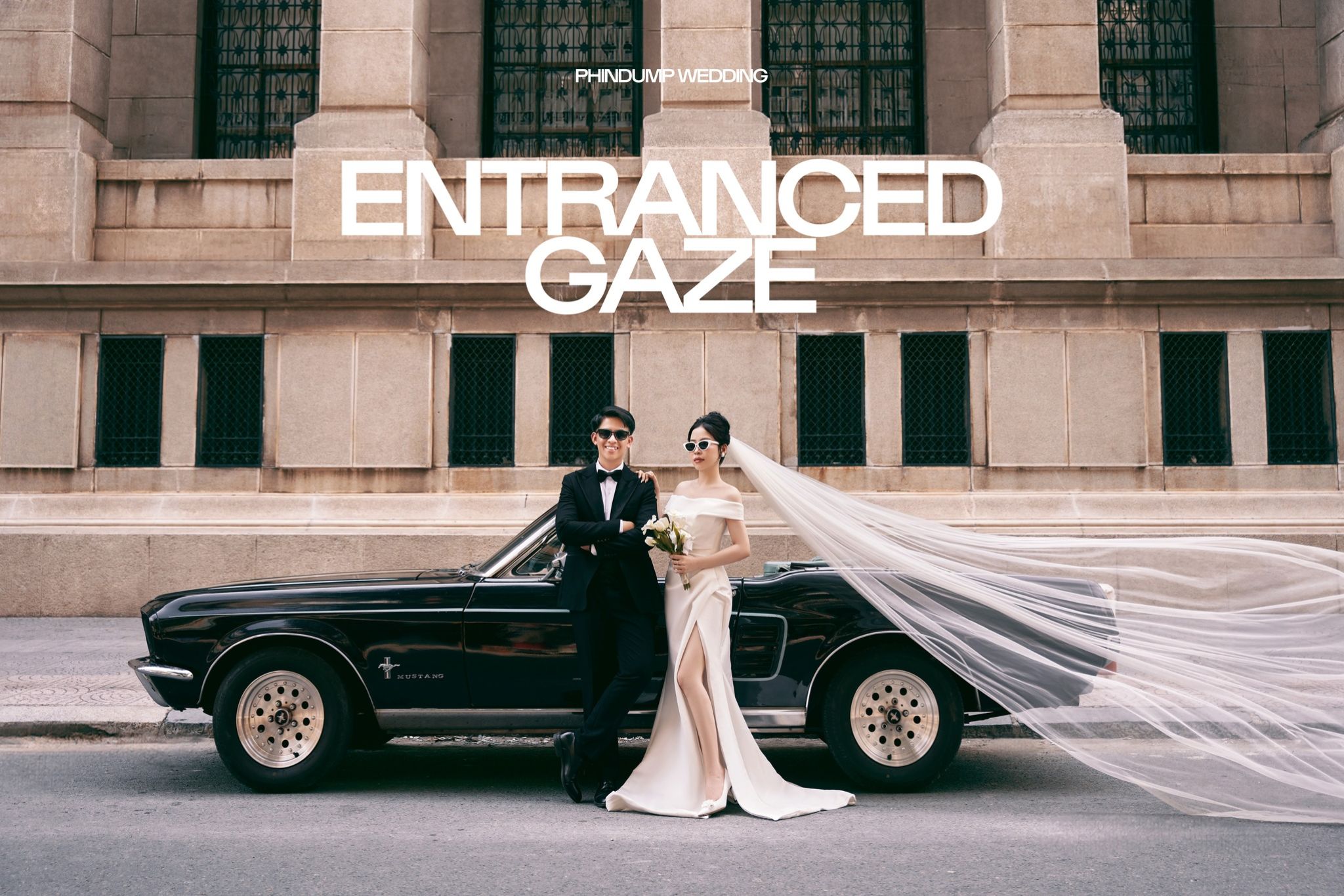 Tối giản bối cảnh để tôn vinh trang phục cưới