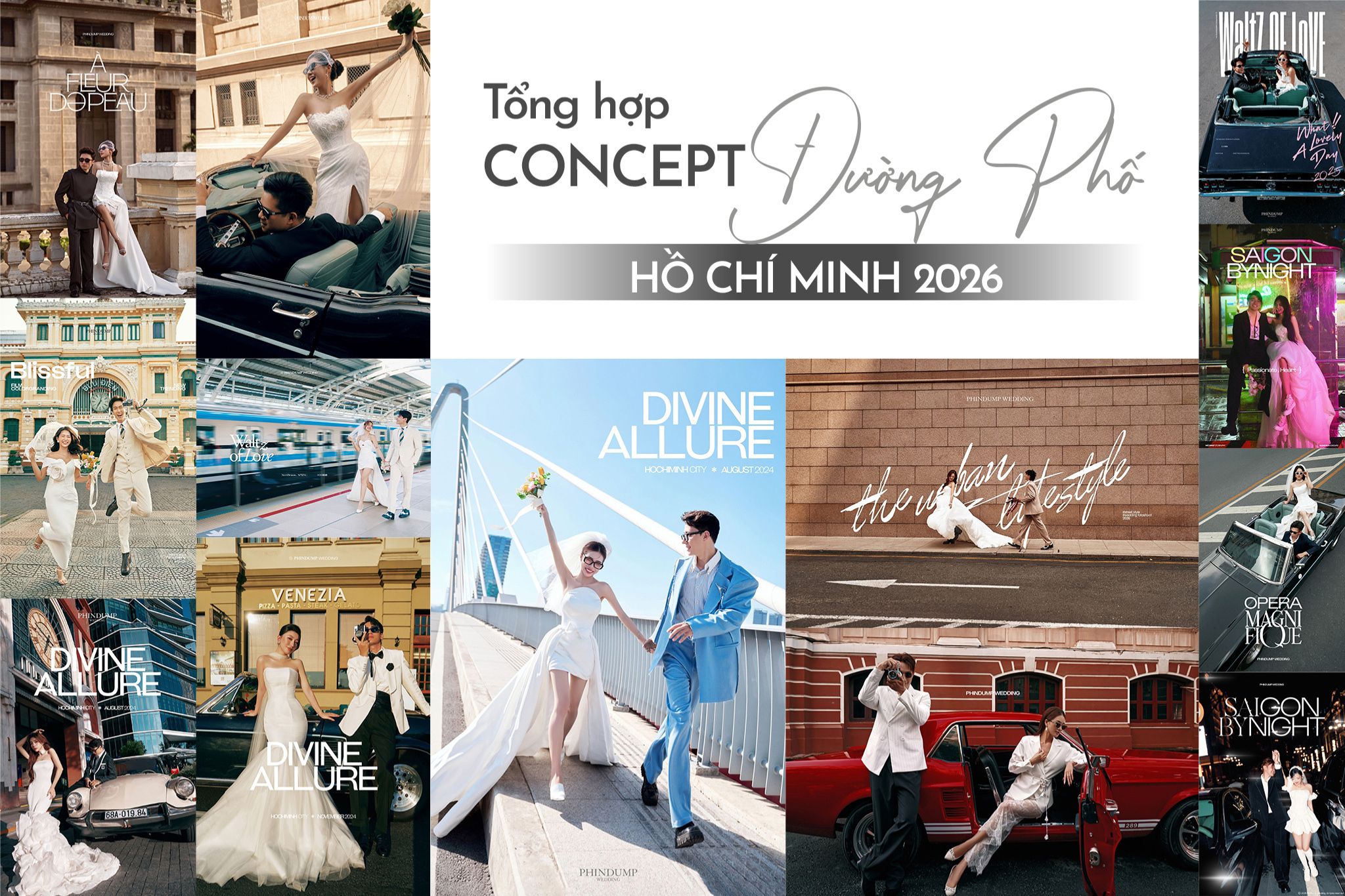 Tổng hợp các địa điểm chụp concept đường phố Hồ Chí Minh 2026 đẹp nhất