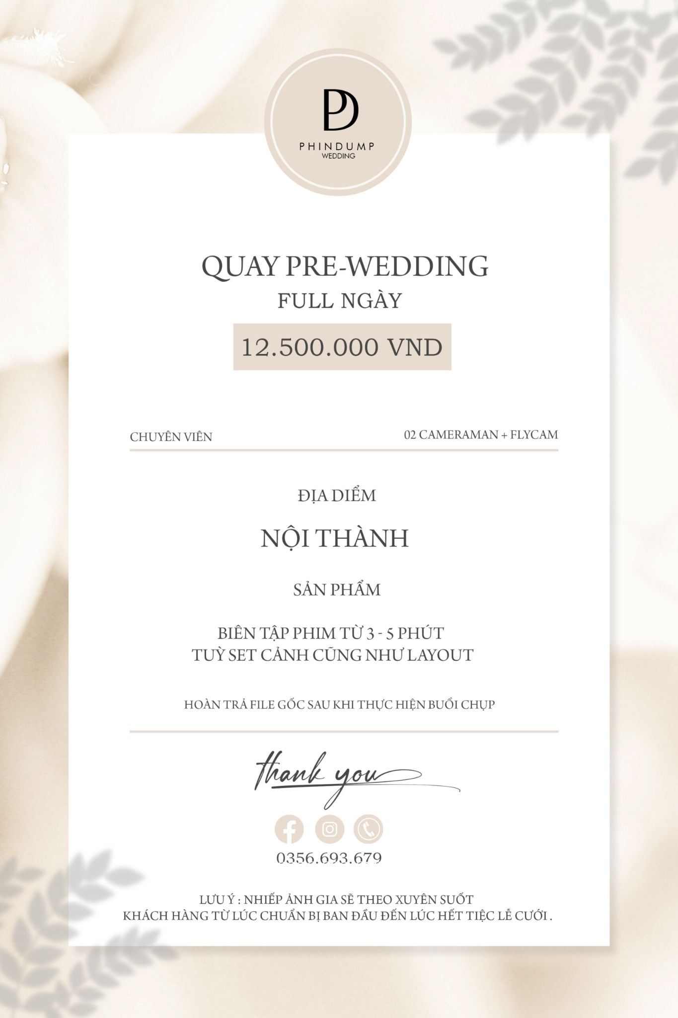 Quay Phóng sự ngày cưới Outdoor