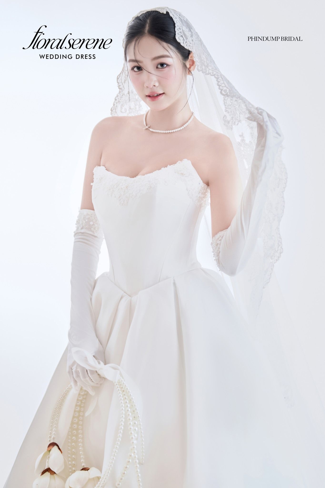 Váy cưới chữ A thanh lịch