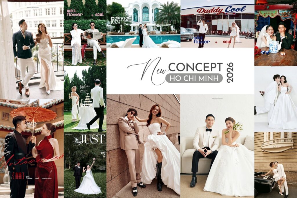Cập nhật các concept mới nhất của PhinDump Wedding Hồ Chí Minh 2026